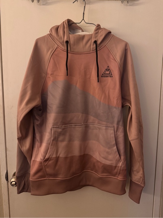 686 Tops - 686 Women's Dusty Rose Gradient Pullover Hoodie